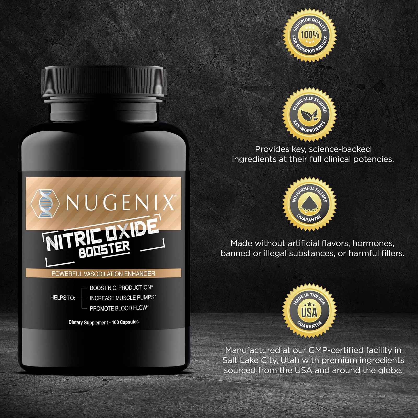 Nugenix Nitric Oxide Booster – Supplements 200 Count (Pack of 1)