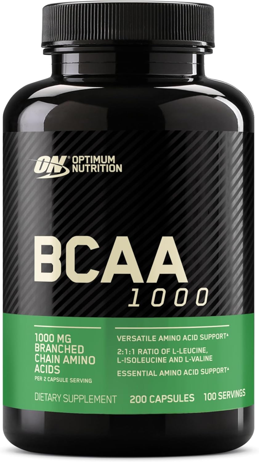 Instantized BCAA Branched Chain Essential Amino Acids Capsules, 1000Mg, 200 C…