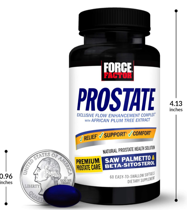 Force Factor Prostate, Natural Prostate Health Solution 60 Softgel