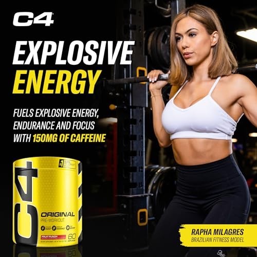 Original Pre Workout Powder 60 Servings Fruit Punch 150mg Caffeine