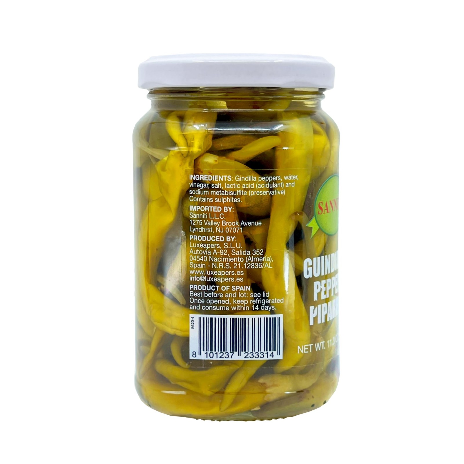 Sanniti Guindillas Piparras Peppers, 11.3 oz