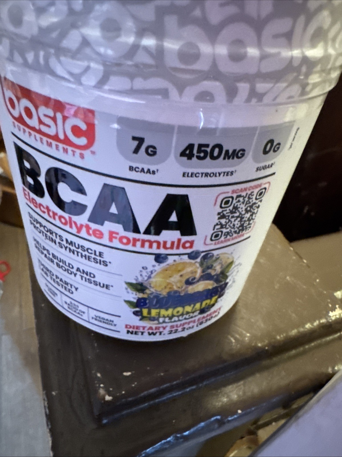 BASIC SUPPLEMENTS BCAA Powder Blueberry Lemonade Ex 10/26