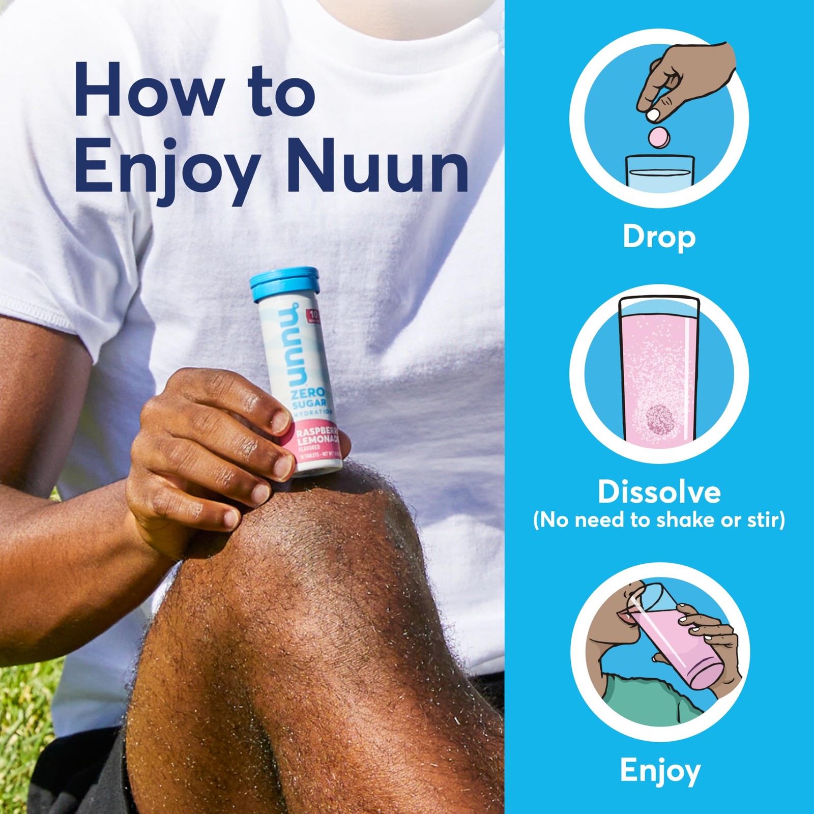 Nuun Vitamins Electrolyte Tablets Vitamin D C E A B6 Folic Acid 4 Other