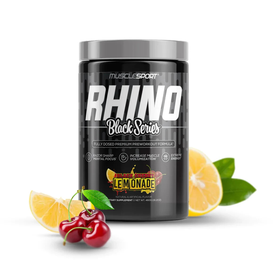 Musclesport Black Series, Rhino, Black Cherry Lemonade, 16.2 oz (460 g)