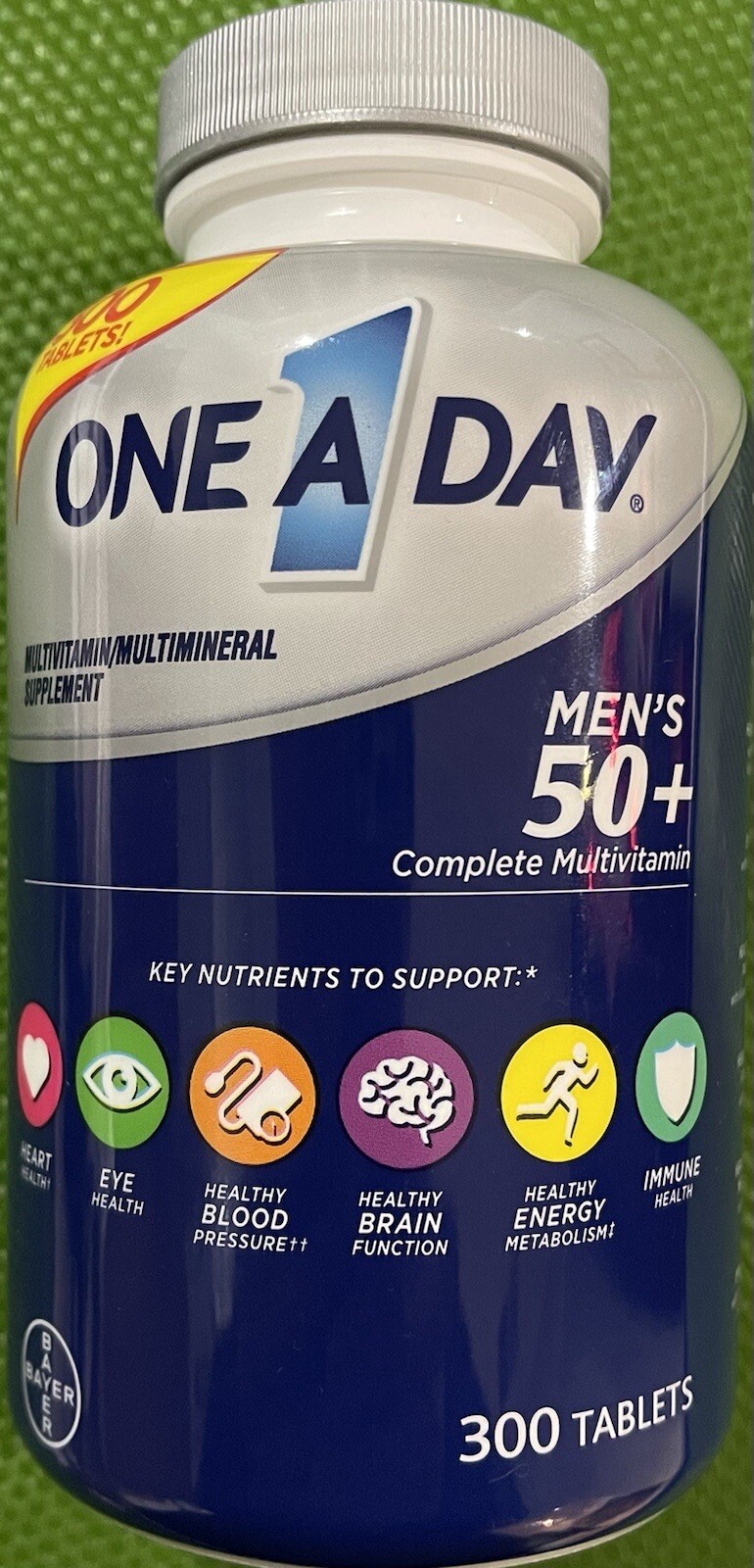 One A Day MEN’s 50+ Healthy Advantage Multivitamin Supplement. 300 Tablets.
