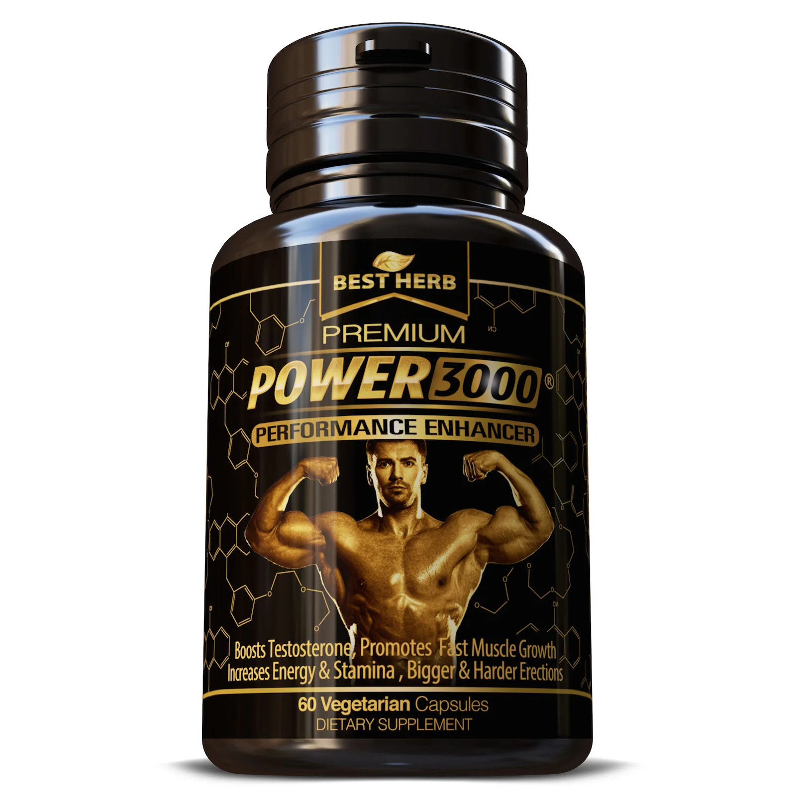 POWER 3000 Weight Muscle Mass Gain Supplement Tribulus 60 Pills Bigger