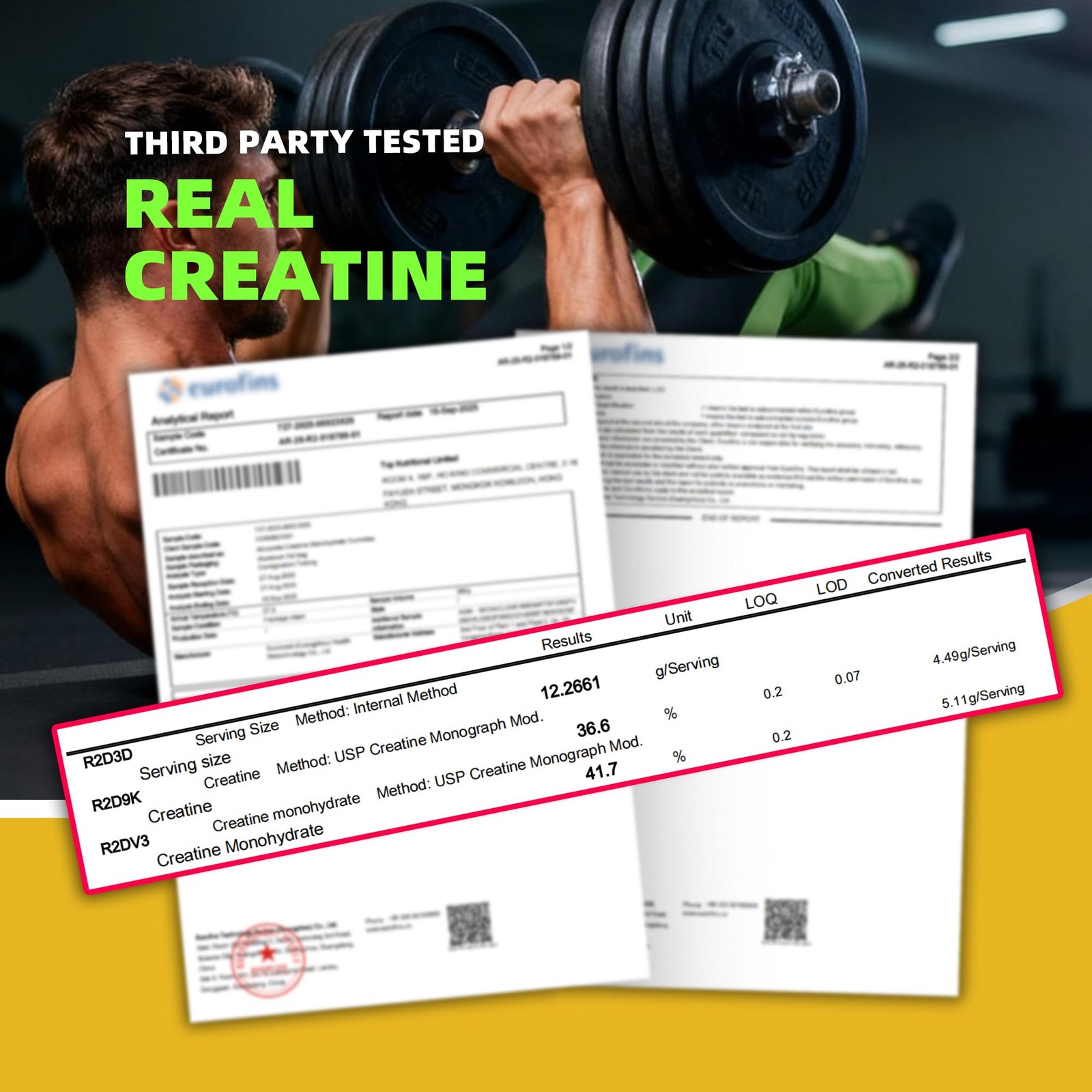 NSF Certified Creatine Gummy – Creatine Monohydrate Gummies 5000mg for Men & …
