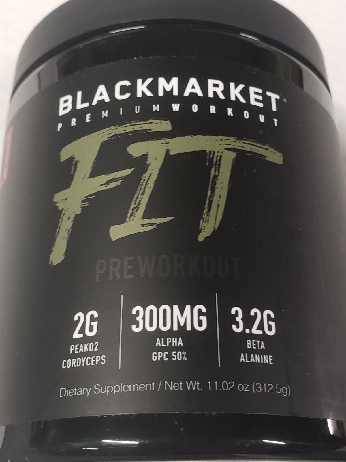 BLACK MARKET LABS – FIT Pre-Workout – WODERMELON Flavor – 25 Servs – Exp 12/2024