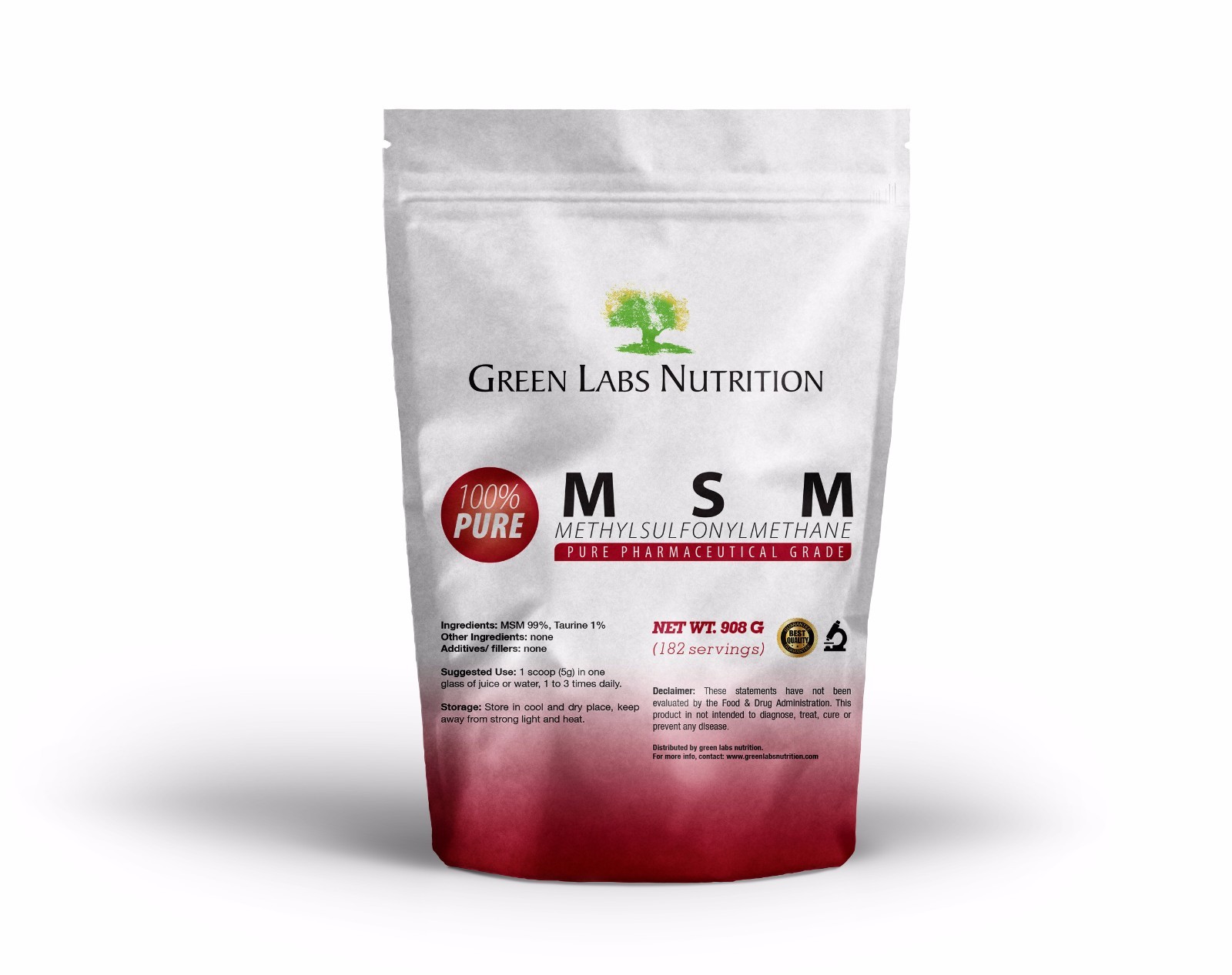 MSM Powder 908g – Joint, Cartilage, Mobility, Flexibility Support – Pharma Grade