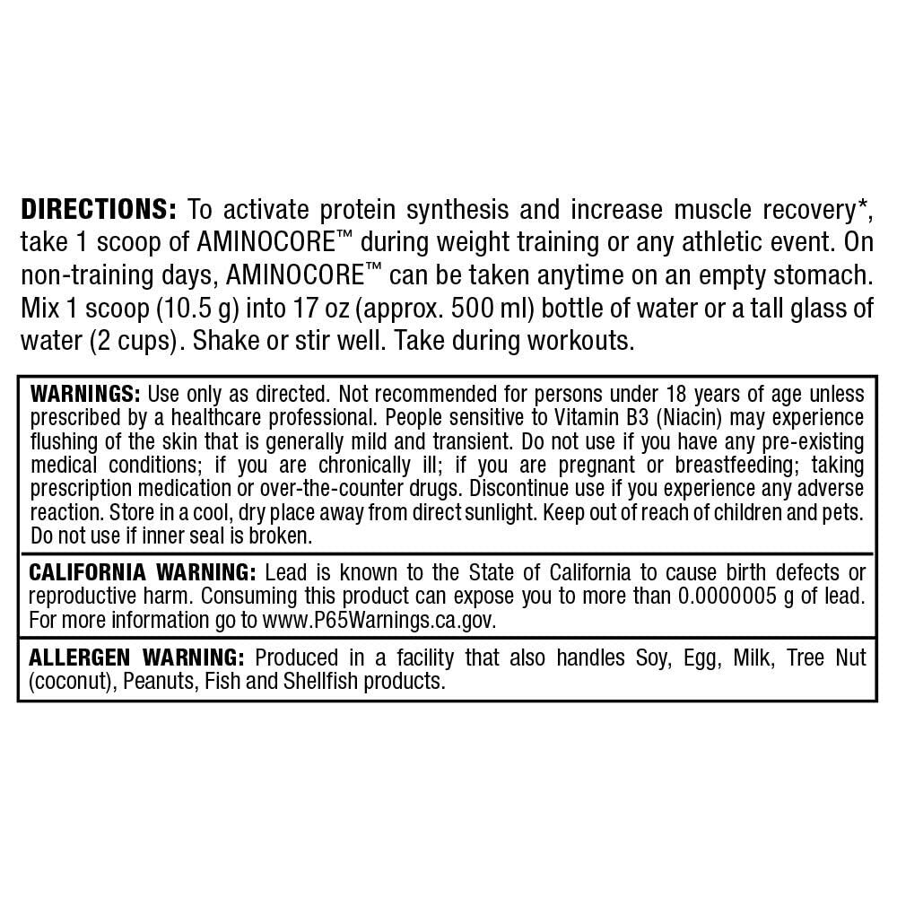 High Dosage BCAA Supplement 30 Servings 9 6 5 Ratio Muscle Growth Recovery