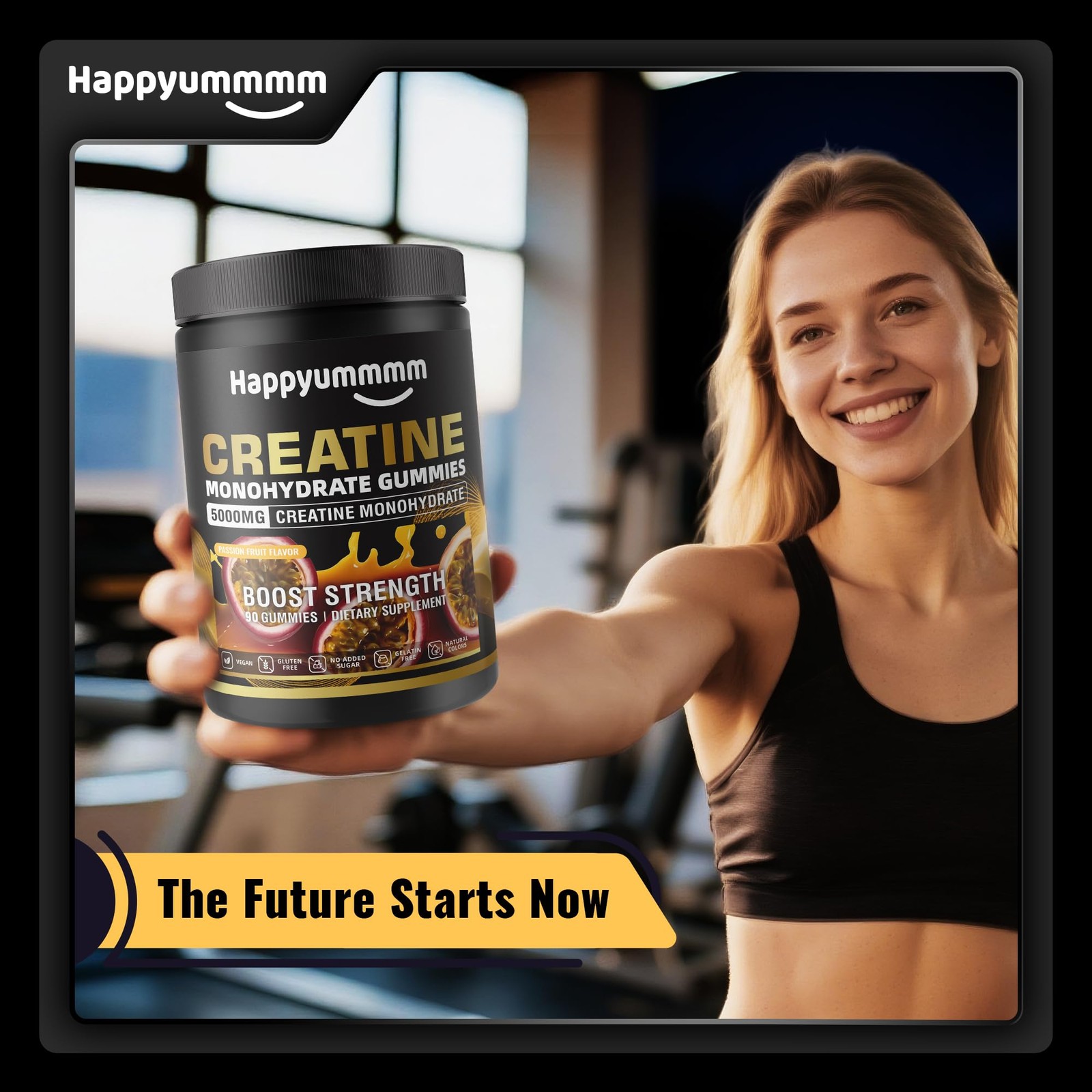 Creatine Monohydrate Gummies, NSF Certified, 5g Dose for Men & Women to Suppo…