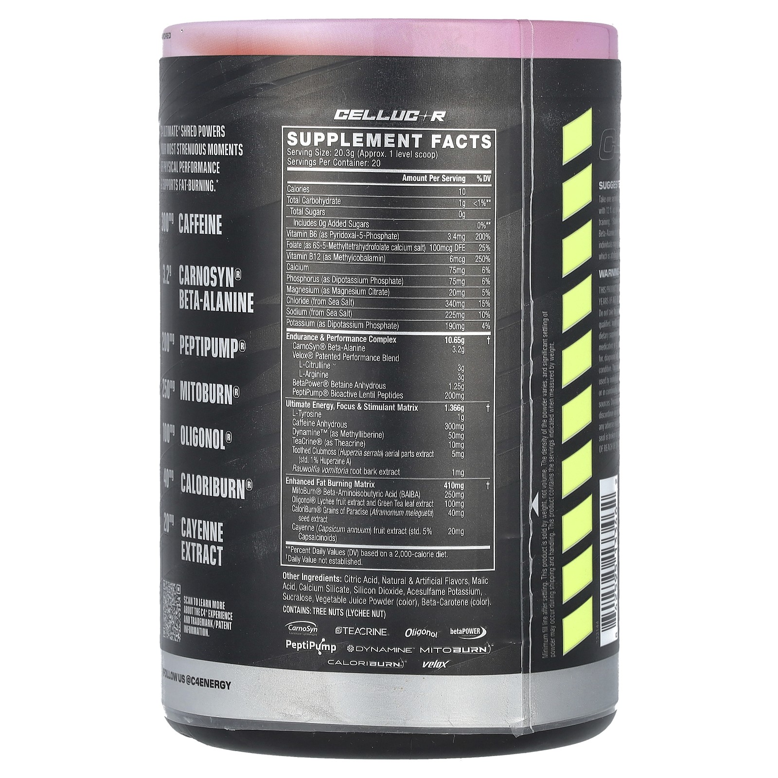 C4 Ultimate Shred, Pre-Workout, Pink Lemonade , 14.3 oz (406 g)