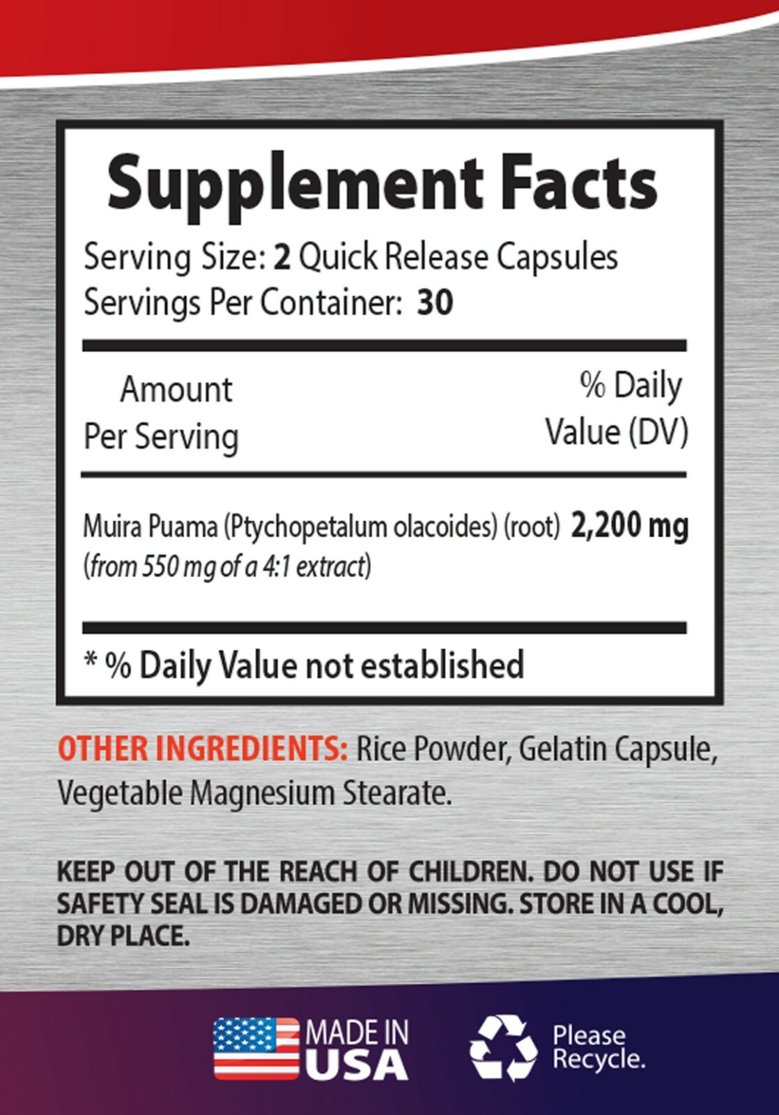 Women enhancement pills- MUIRA PUAMA EXTRACT – 3B – for libido and sexual health