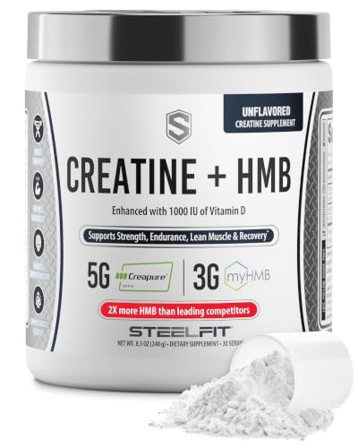 Creatine HMB Powder Monohydrate Muscle Growth 30 Servings