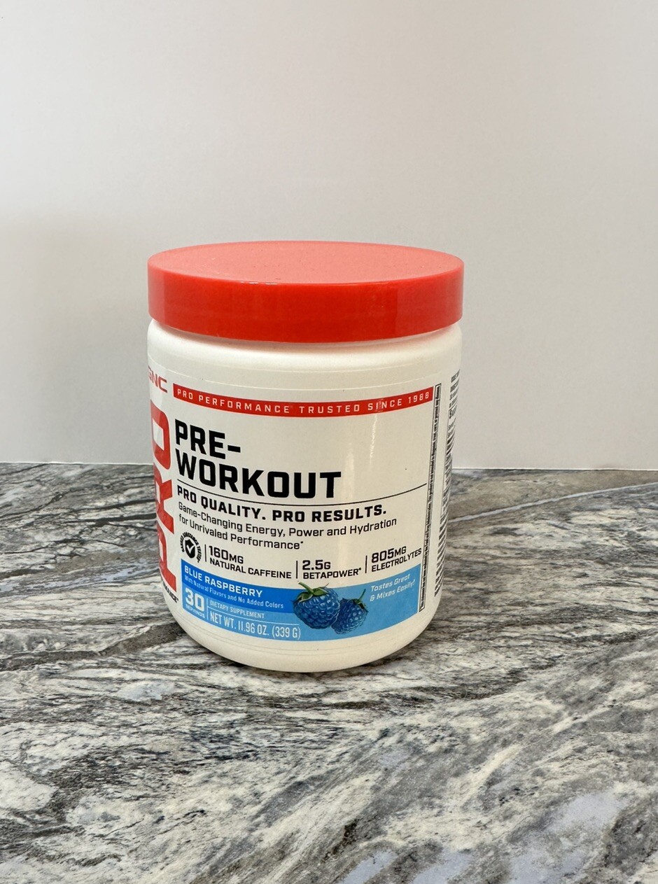 GNC Pro Performance Pre-workout Blue Raspberry 30 Servings