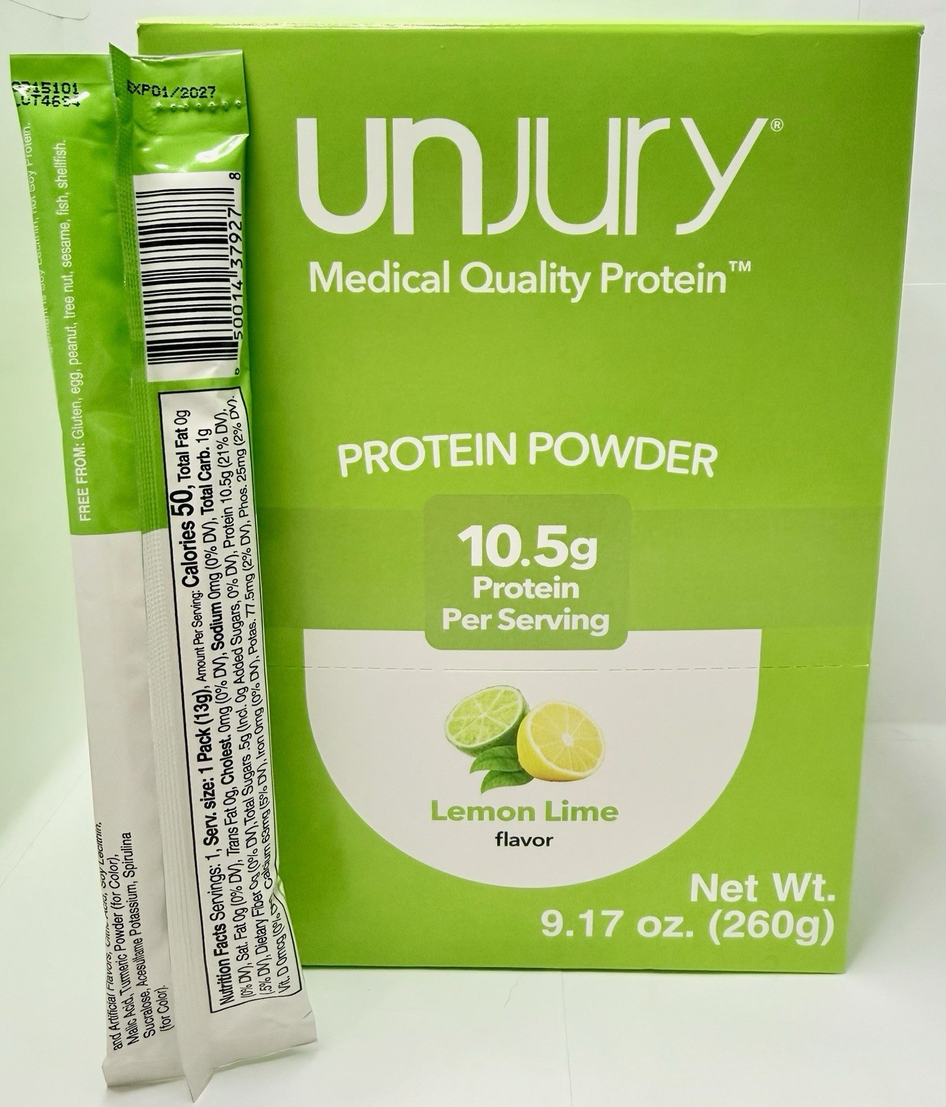 Unjury Protein Powder Whey Isolate Protein Powder Single Serve/ To-Go Packets