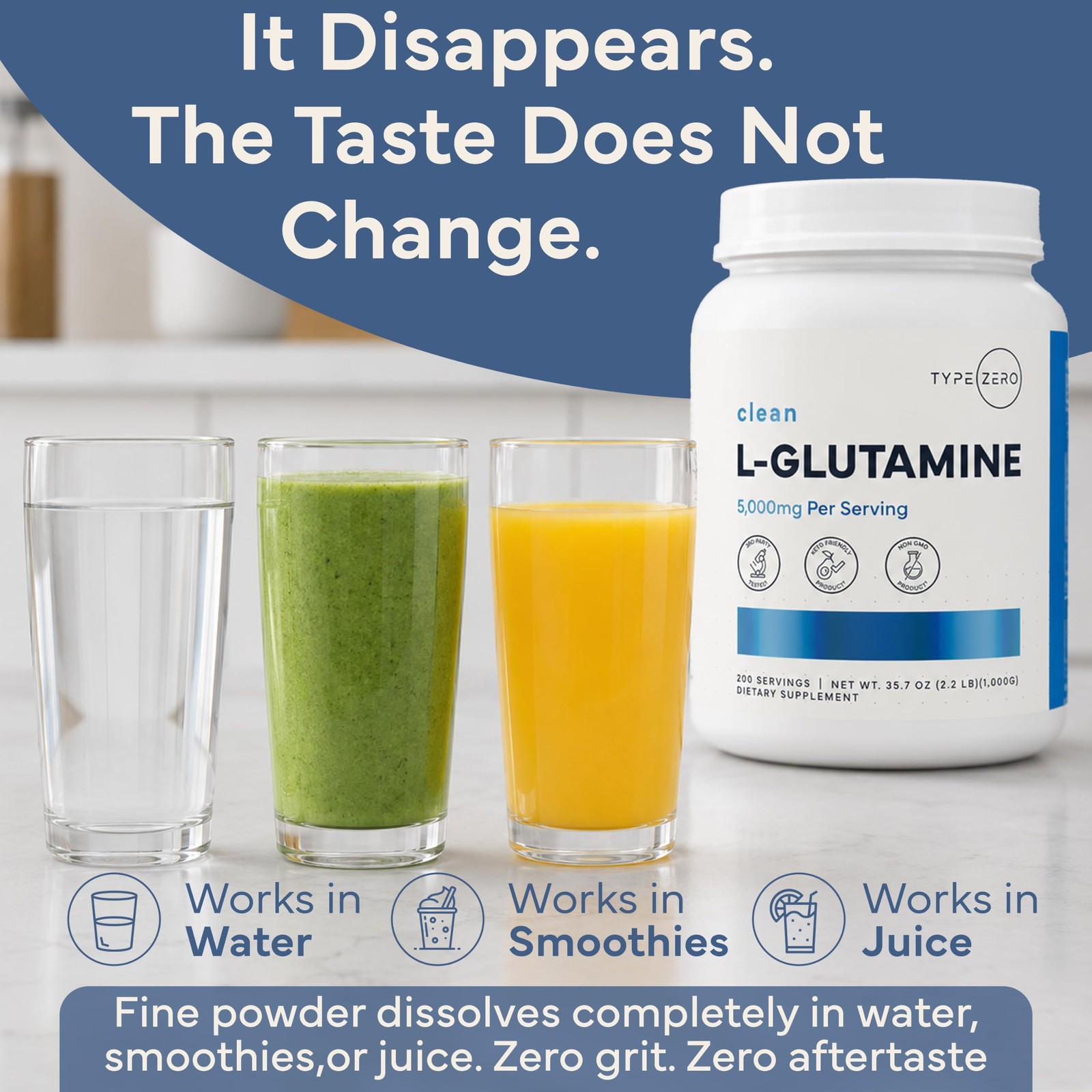 5X Strength L Glutamine Powder (5000mg | 1KG) 6-Month Supply Pure L-Glutamine Su