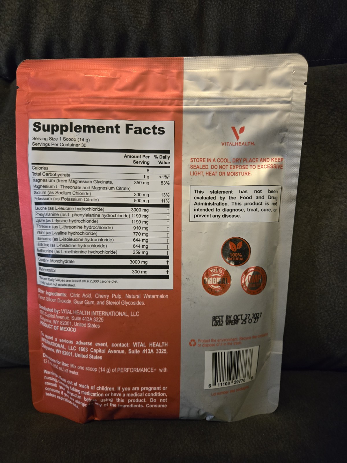 Amino Acid+Creatine+Electrolytes Powder Drink