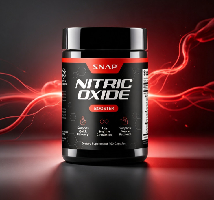 SNAP Nitric Oxide Booster Capsules, Circulation & Muscle Support, 60 Capsules