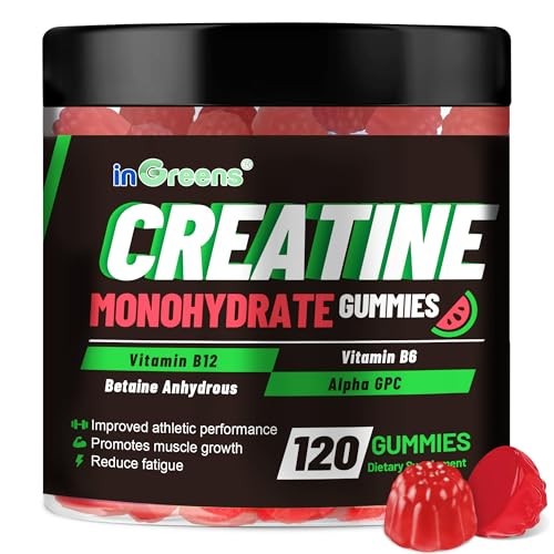 Creatine Monohydrate Gummies 6g Sugar-Free 120 Count