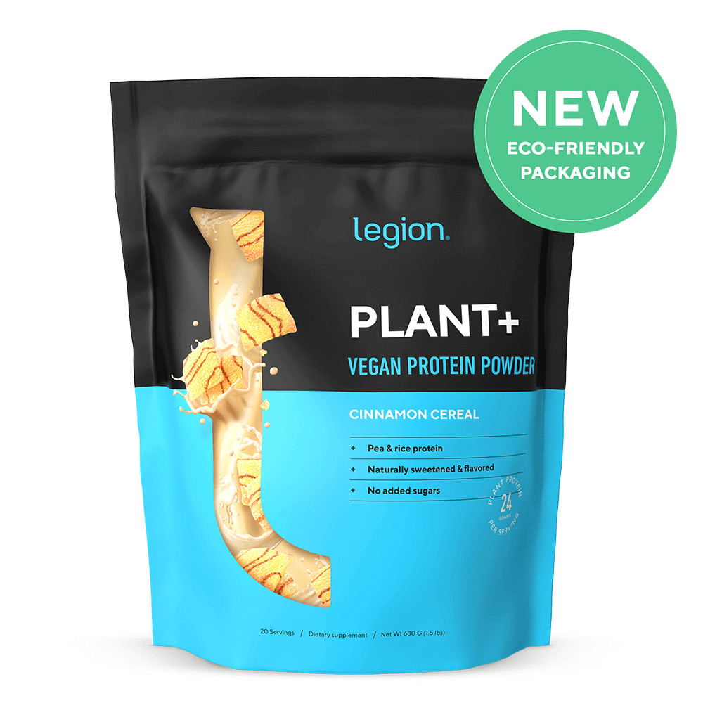 Legion Plant Protein Powder, Cinnamon Cereal, 20 Servings