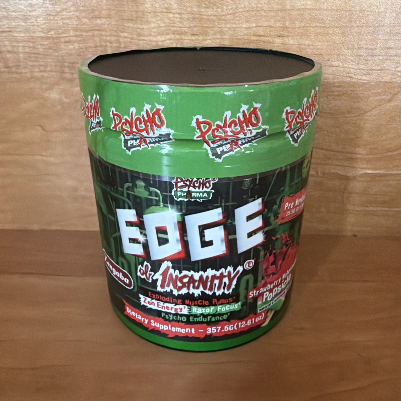 PSYCHO PHARMA EDGE OF INSANITY Pre Workout 25/50 Servings 07/2027