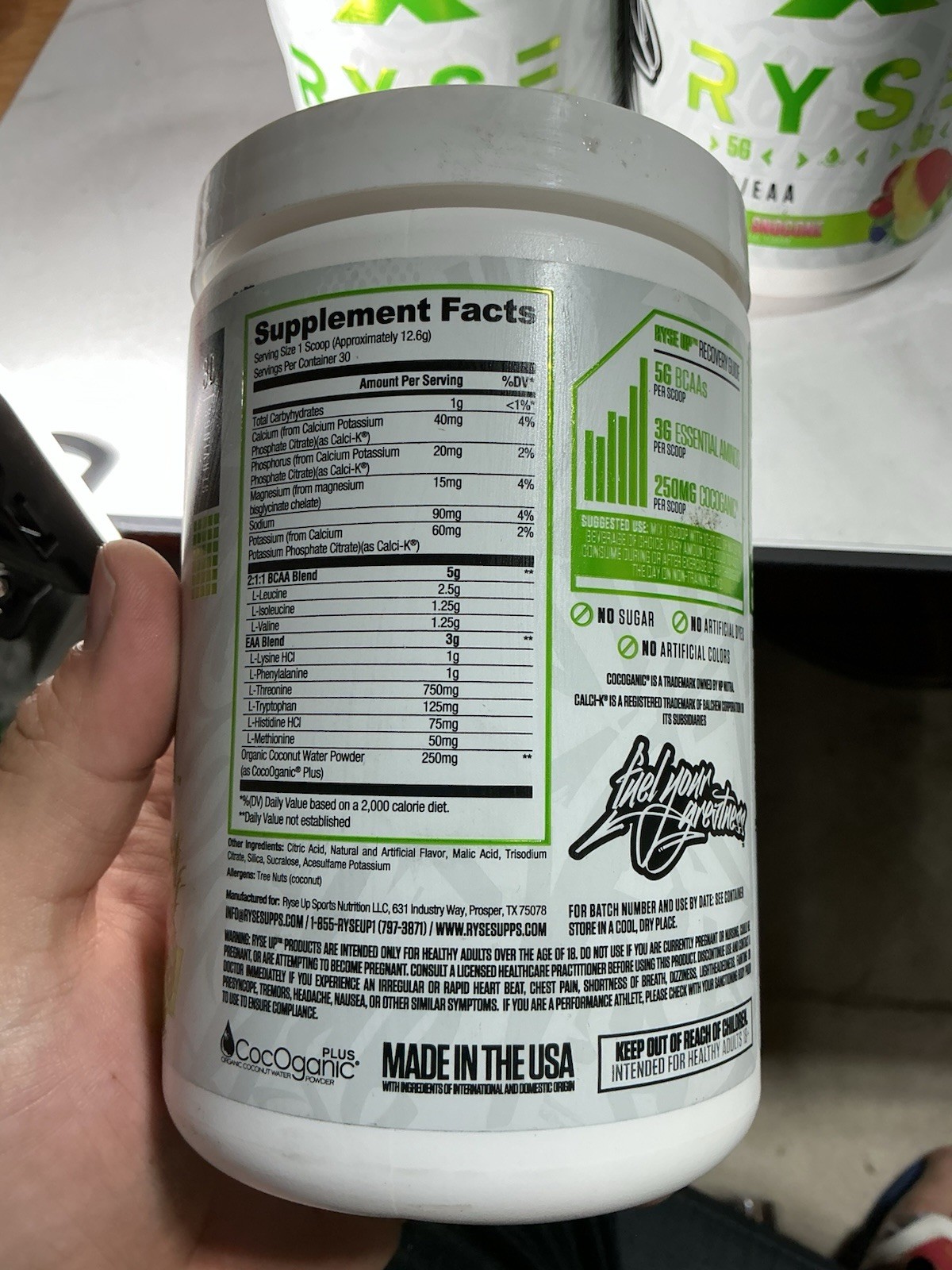 RYSE BCAA/EAA, Tropical Snow Cone ( 3 PACK !!!! )13.1 oz (372 g) Exp 1-2027
