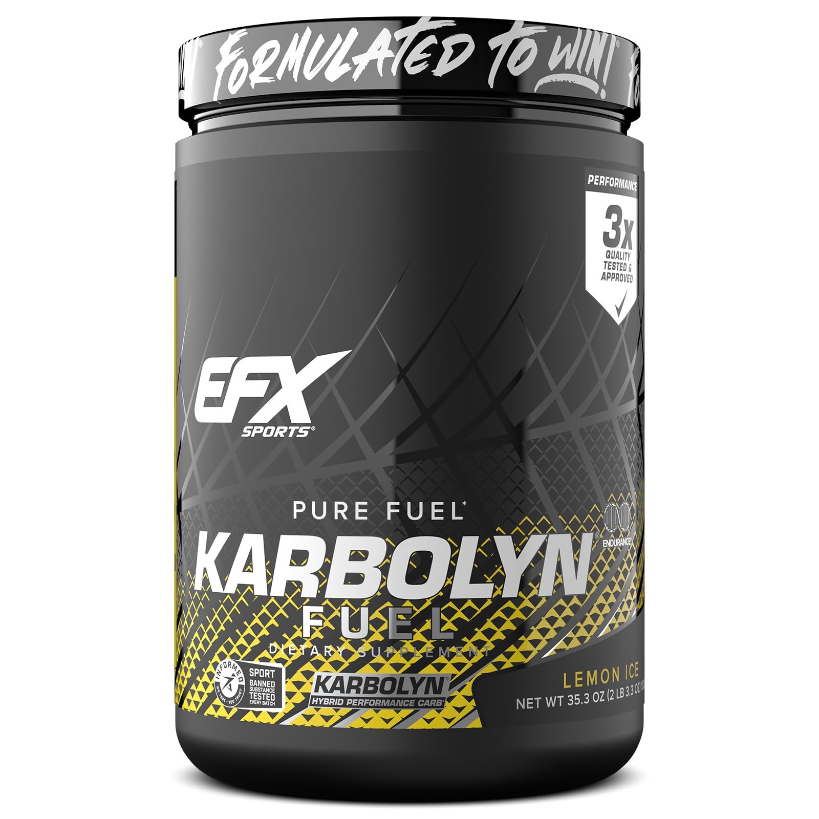 EFX Sports Karbolyn Fuel | FastAbsorbing Carbohydrate Powder | Carb Load, Sus…