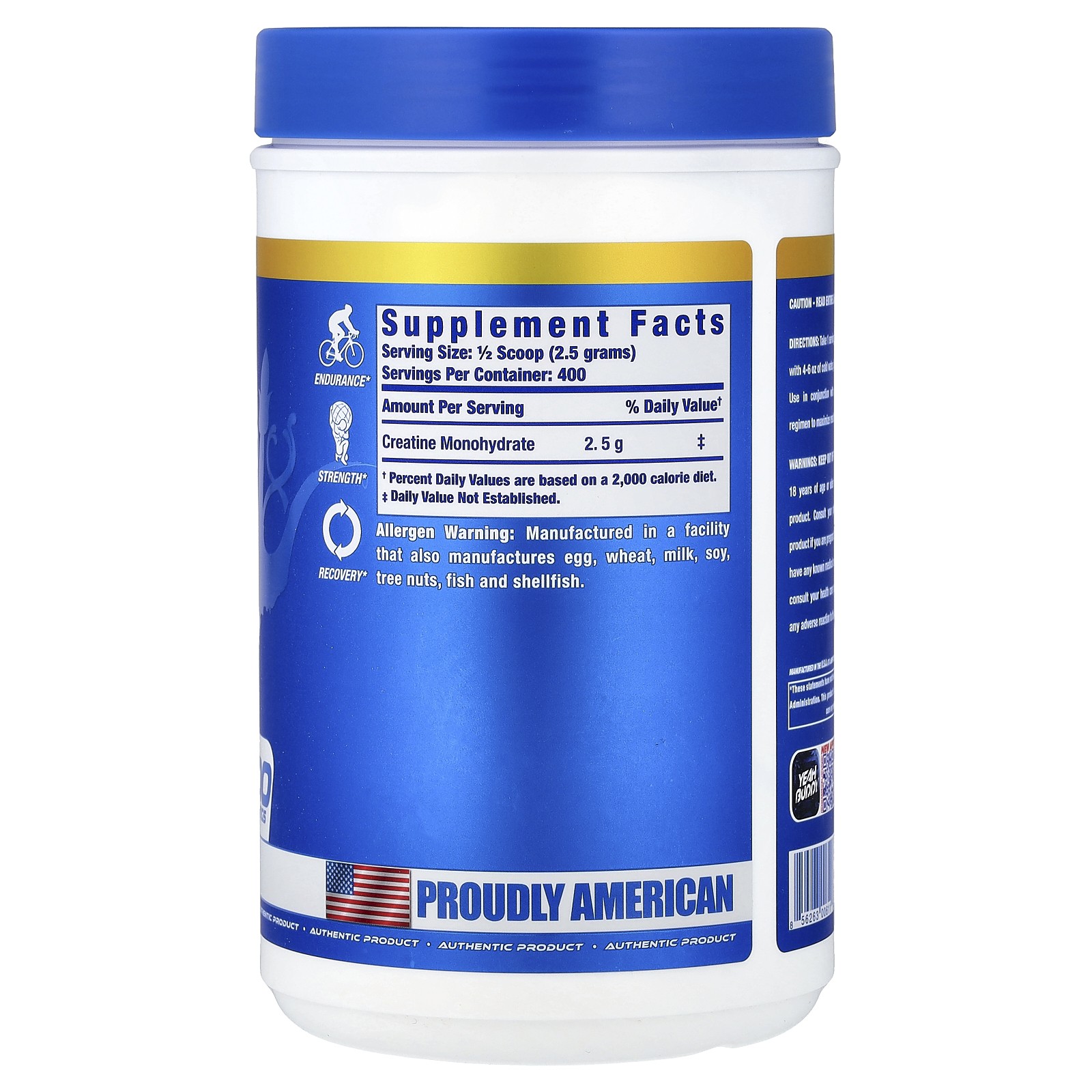 Vital Edition, Creatine XS Powder, Unflavored, 2 lbs 3.2 oz (1 kg)