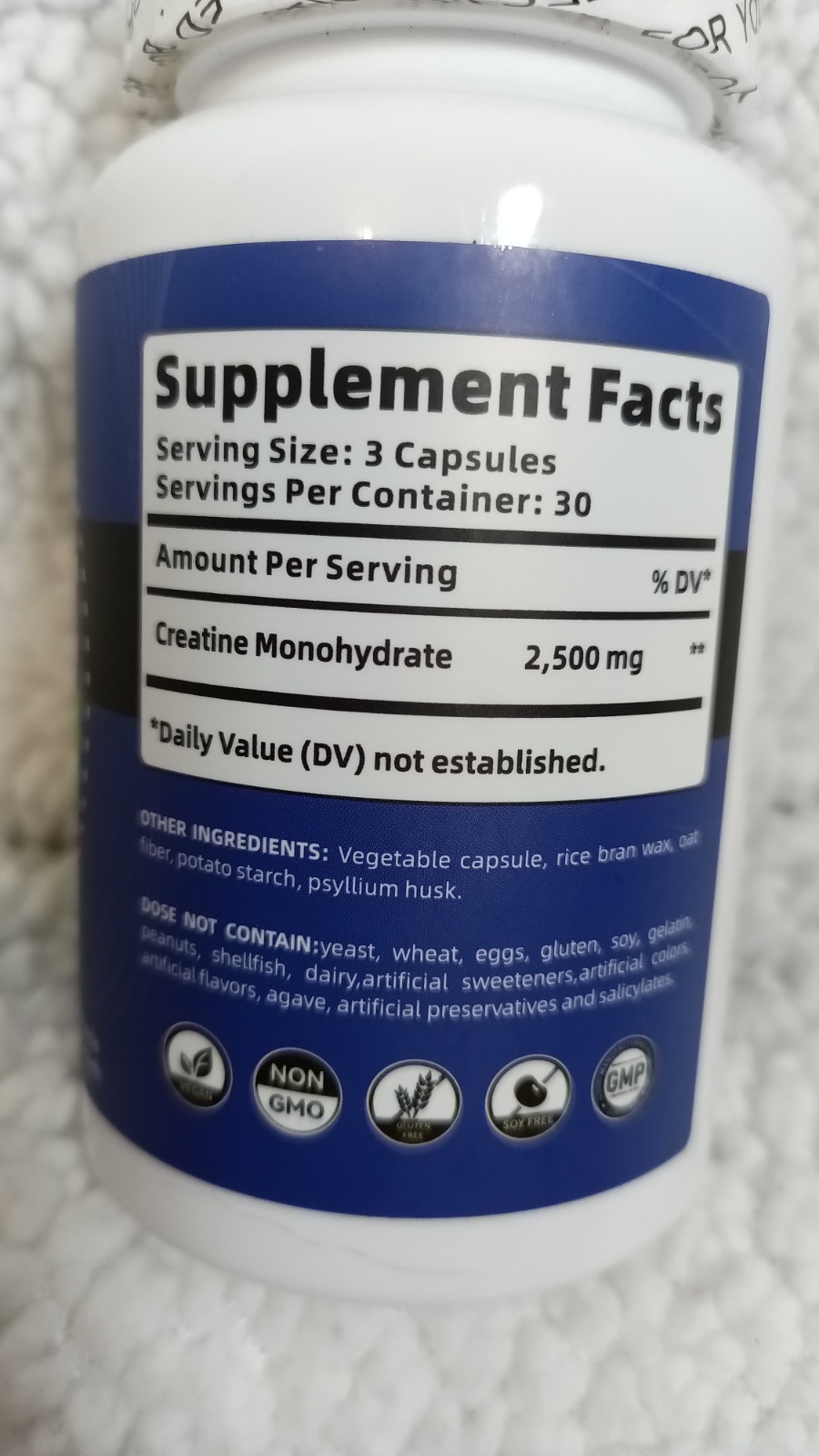 Noavii Creatine Monohydrate 90 Vegetarian Capsules 2,500 mg Muscle Building