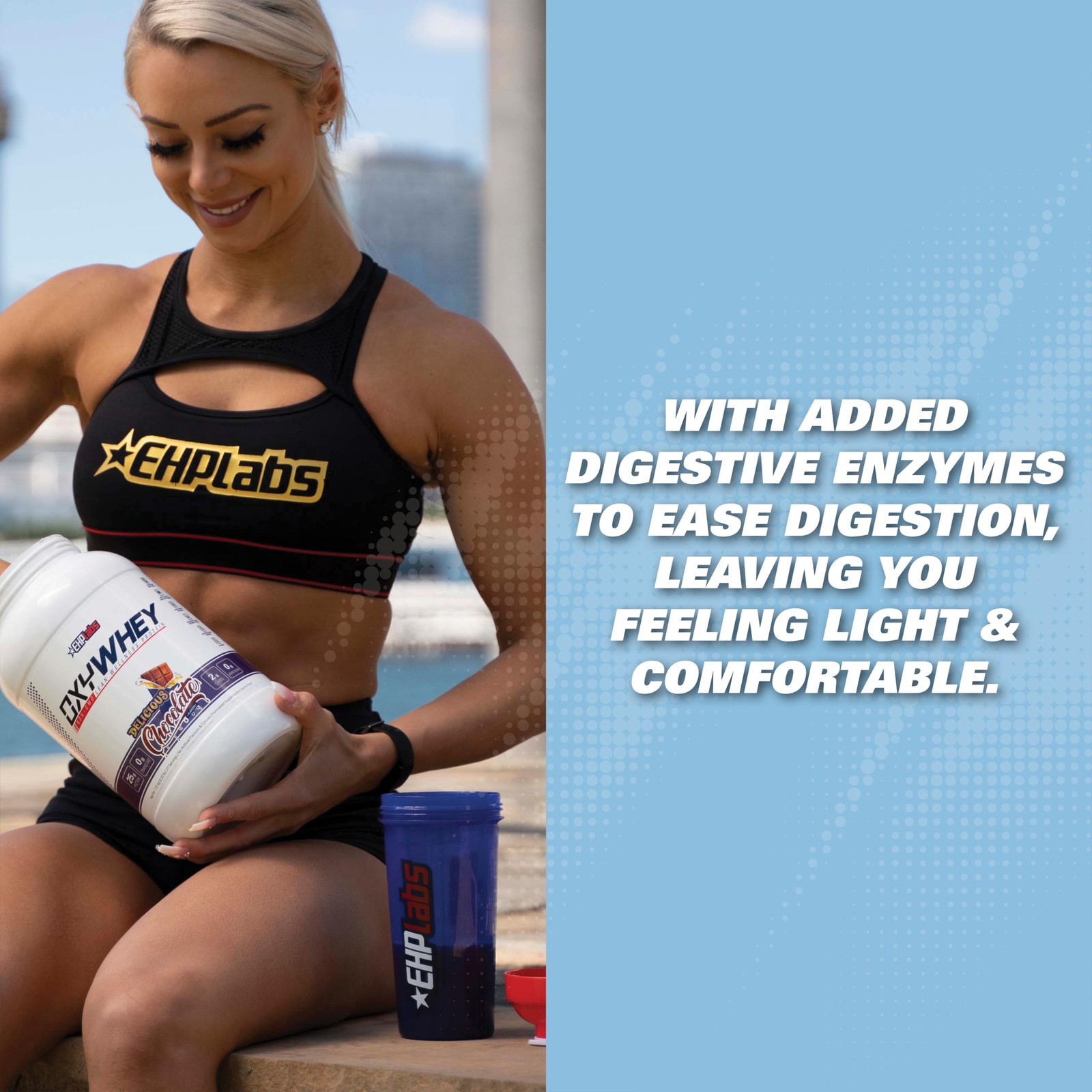 EHP Labs OxyWhey Whey Protein Isolate – 25g High Protein, Low Carb, Sugar Fre…