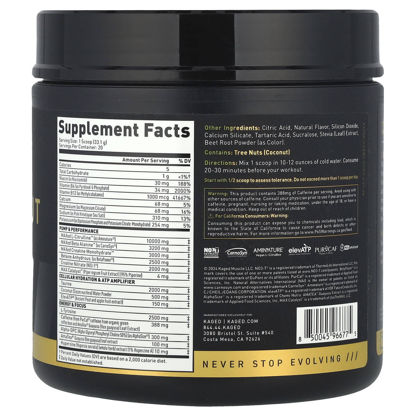 Elite Series, Pre-Workout, Fruit Punch, 1.46 lb (662 g)