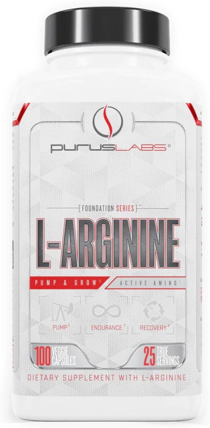 Purus Labs L-Arginine Pump & Grow 100 Capsules Active Amino