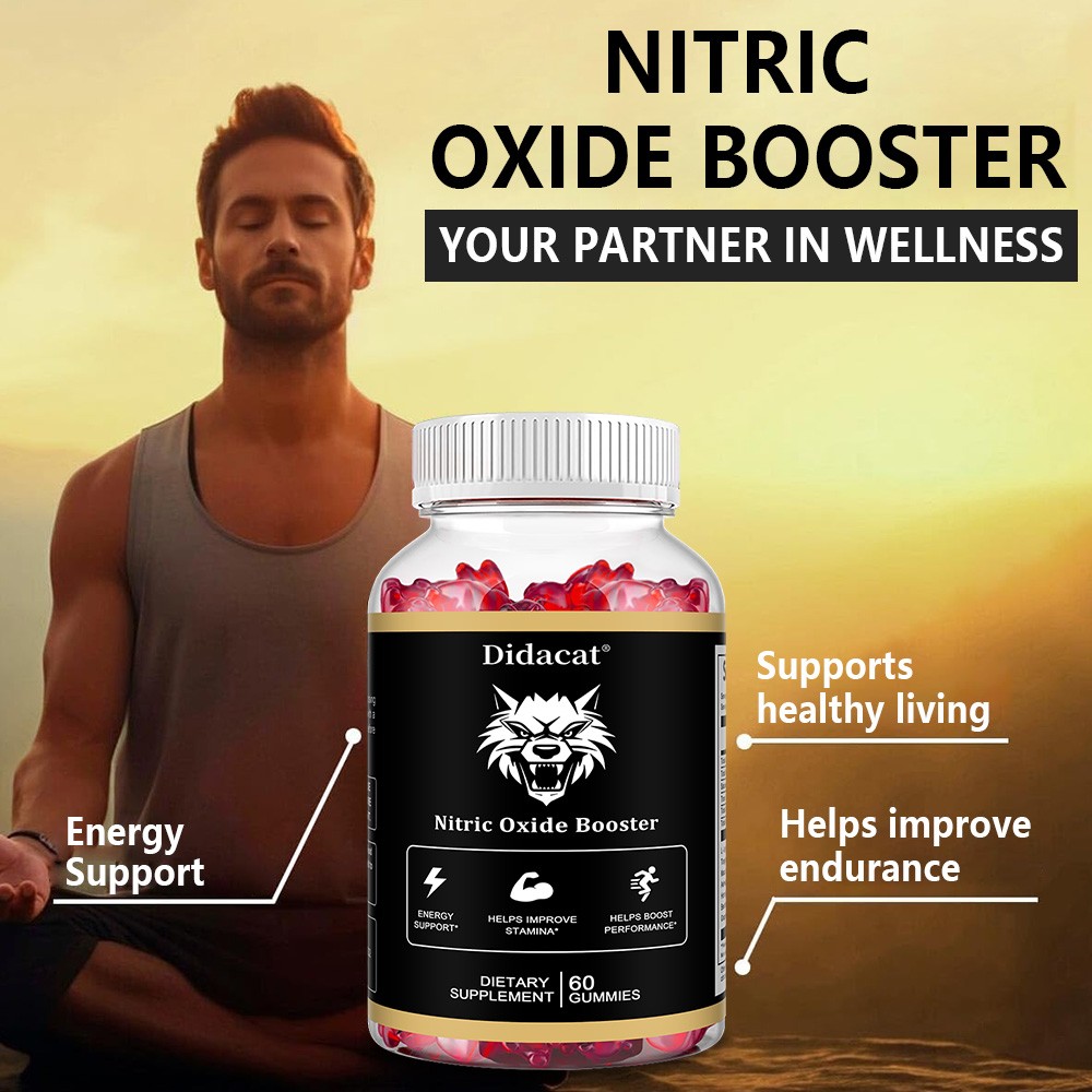 Nitric Oxide Booster Helps Improve Stamina Dietary Supplements 60 Gummies