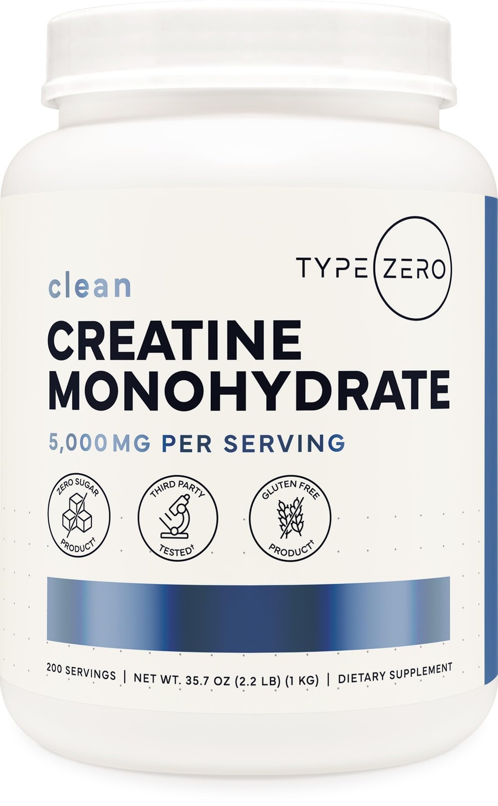 Creatine Monohydrate (Unflavored) 1 KG, 5000mg (5g) Per Serving, Micronized, …