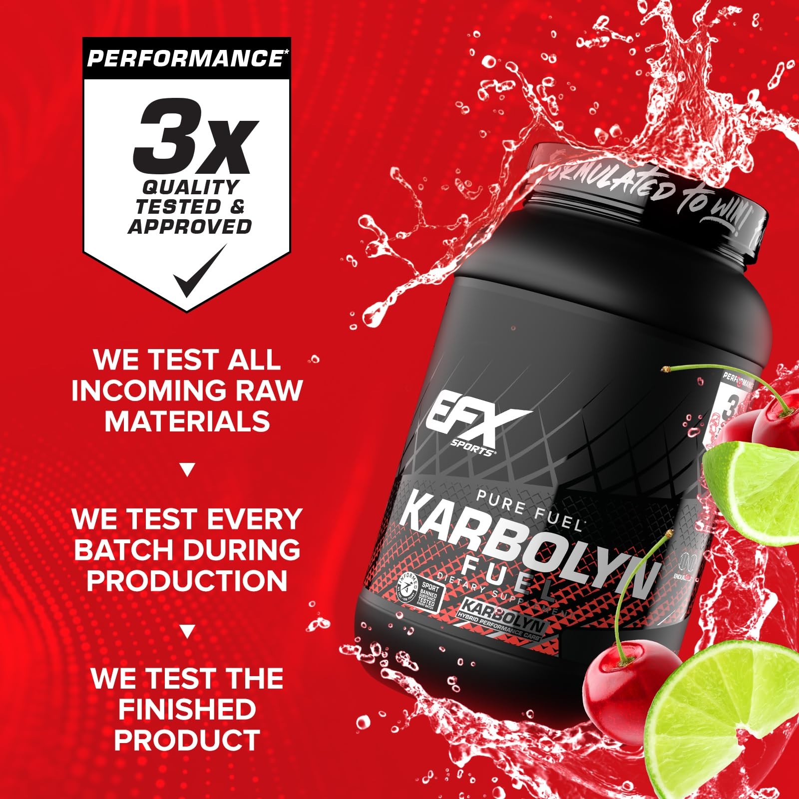 EFX Sports Karbolyn Fuel | FastAbsorbing Carbohydrate Powder | Carb Load, Sus…