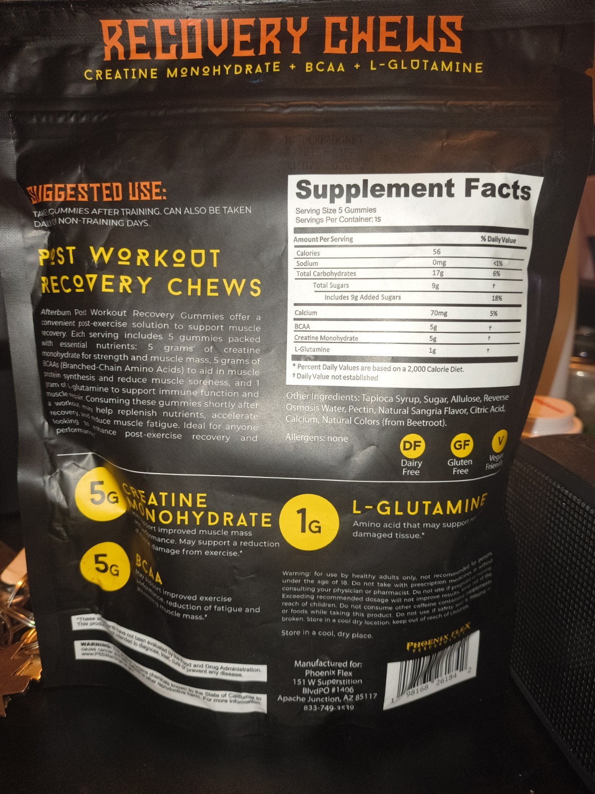 Phoenix Flex Performance Afterburn Chews Dragon Fruit. 13 pks.