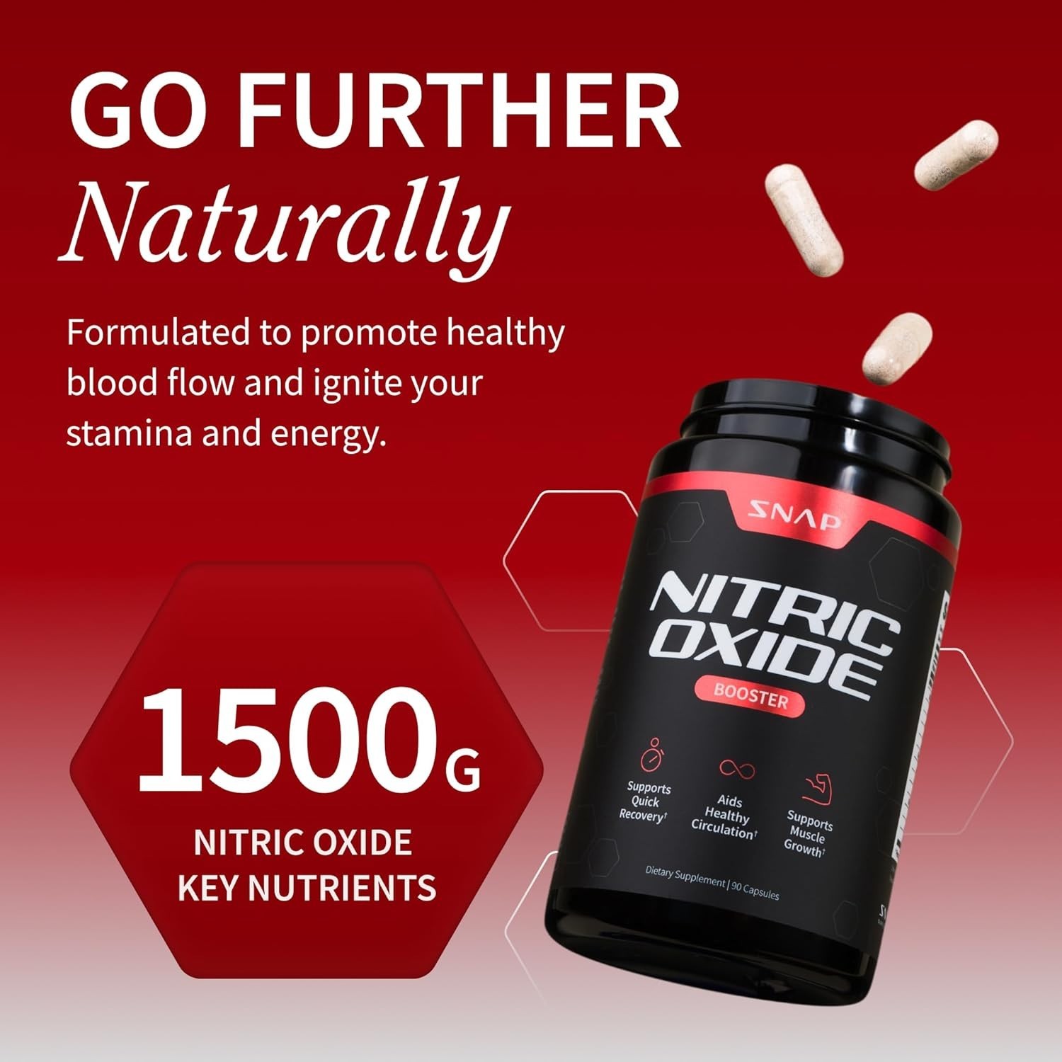 Endurance & Recovery Booster – Nitric Oxide Formula with Tribulus 90ct