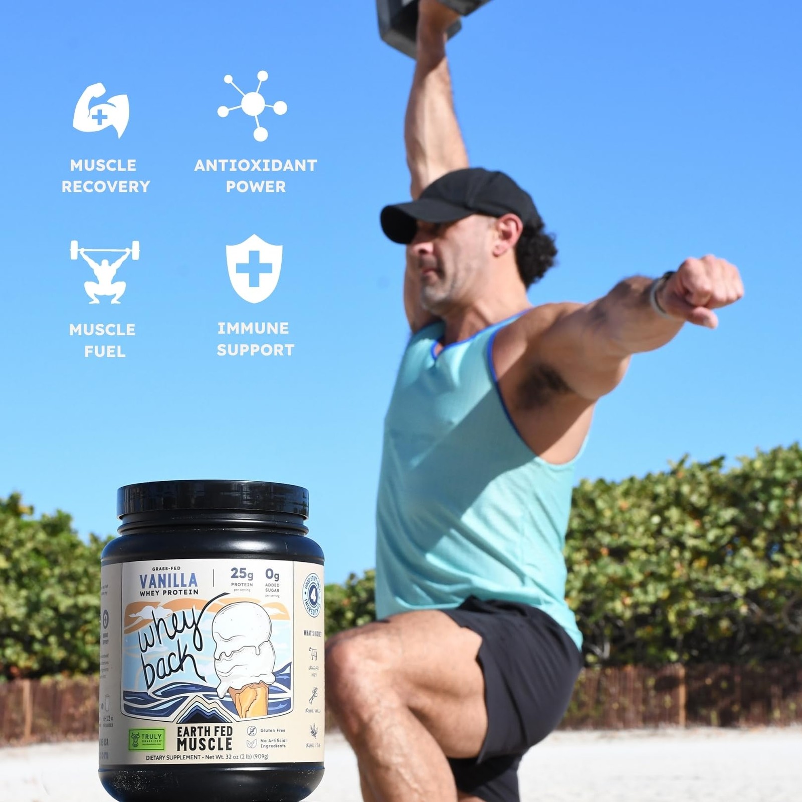 Earth Fed Muscle Whey Back Irish Grass Fed Whey Protein Isolate, ThirdParty C…