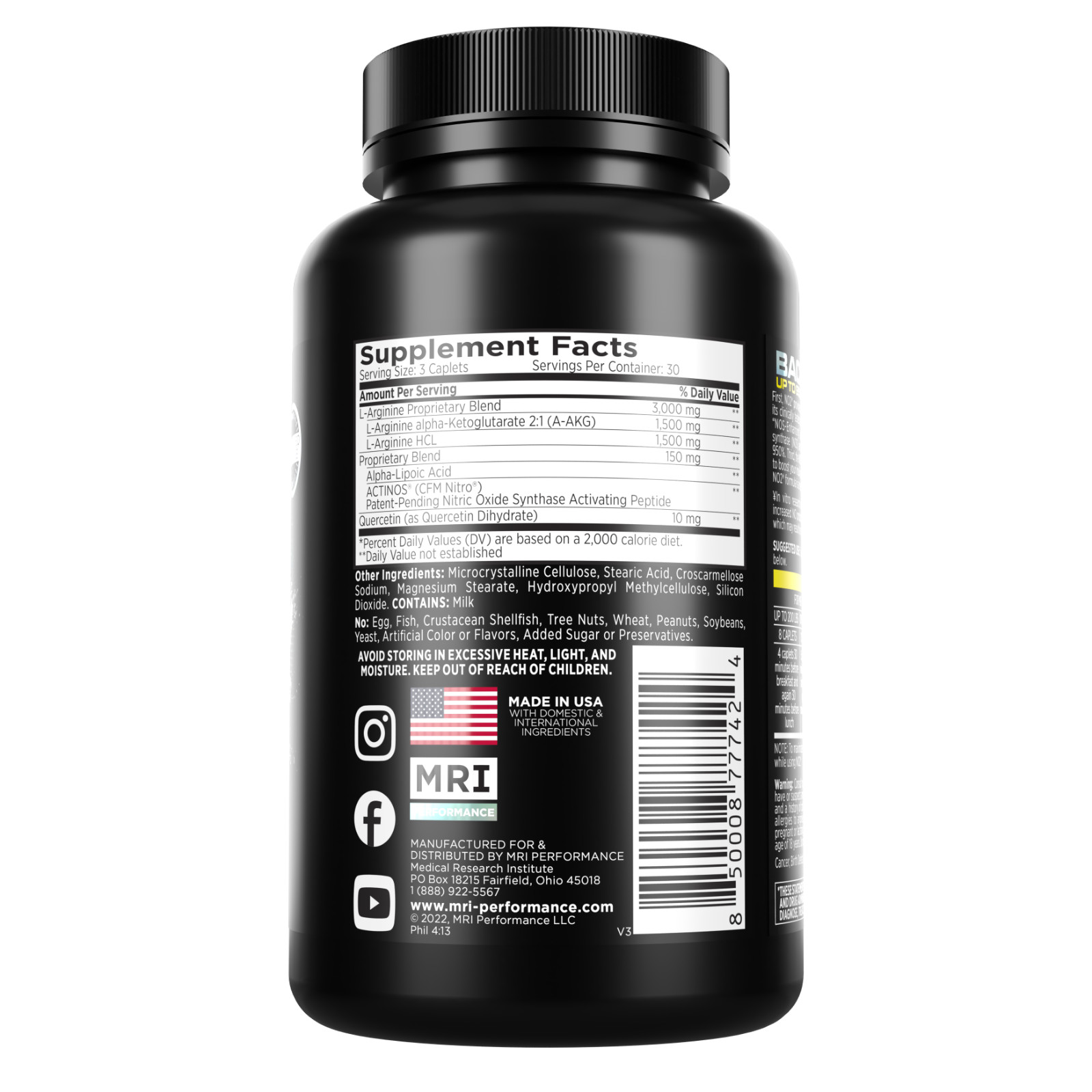MRI Performance NO2 Nitric Oxide Original Formula All Day Perpetual Pump