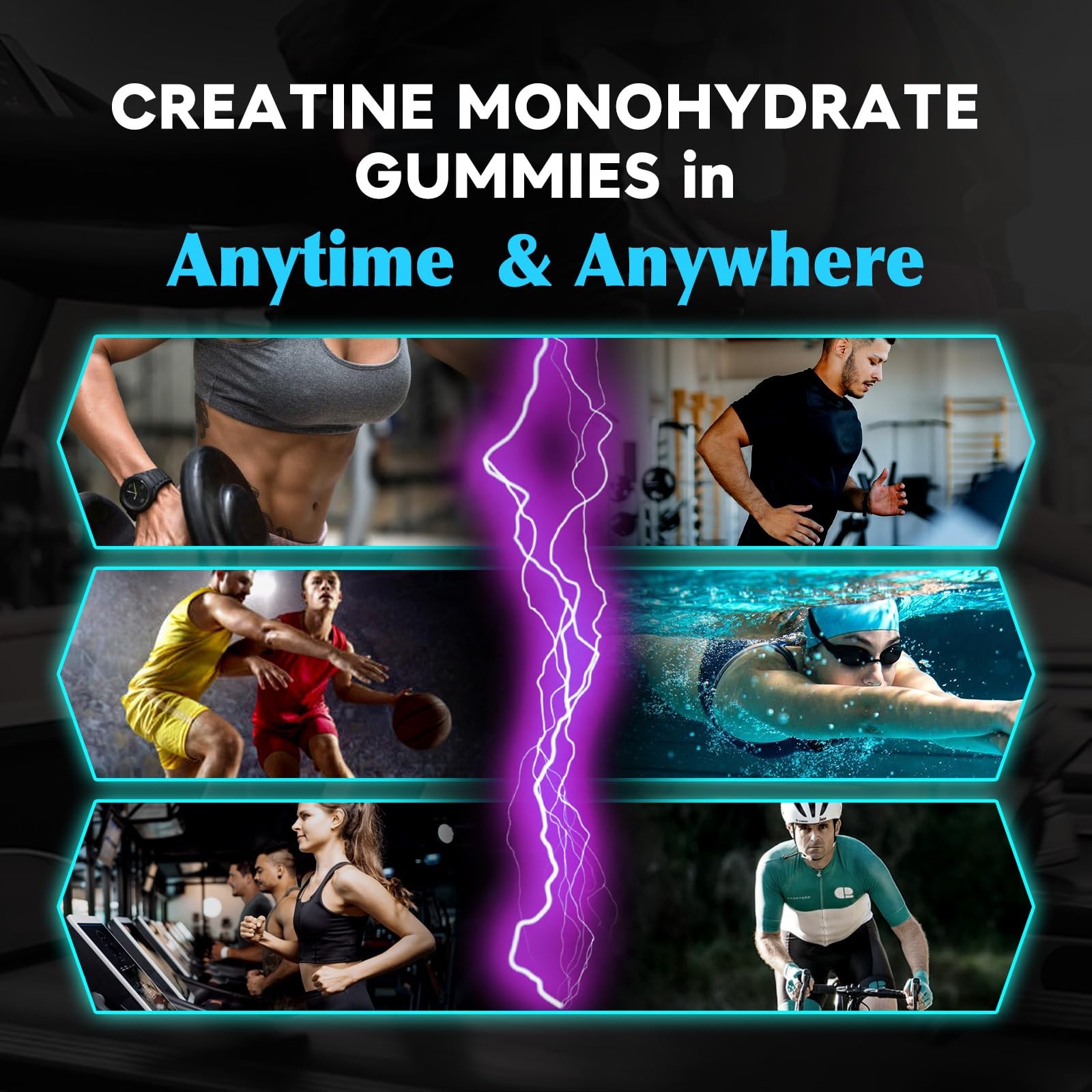 duwhot Creatine Monohydrate Gummies for Men, Creatine Monohydrate Chewables 5…