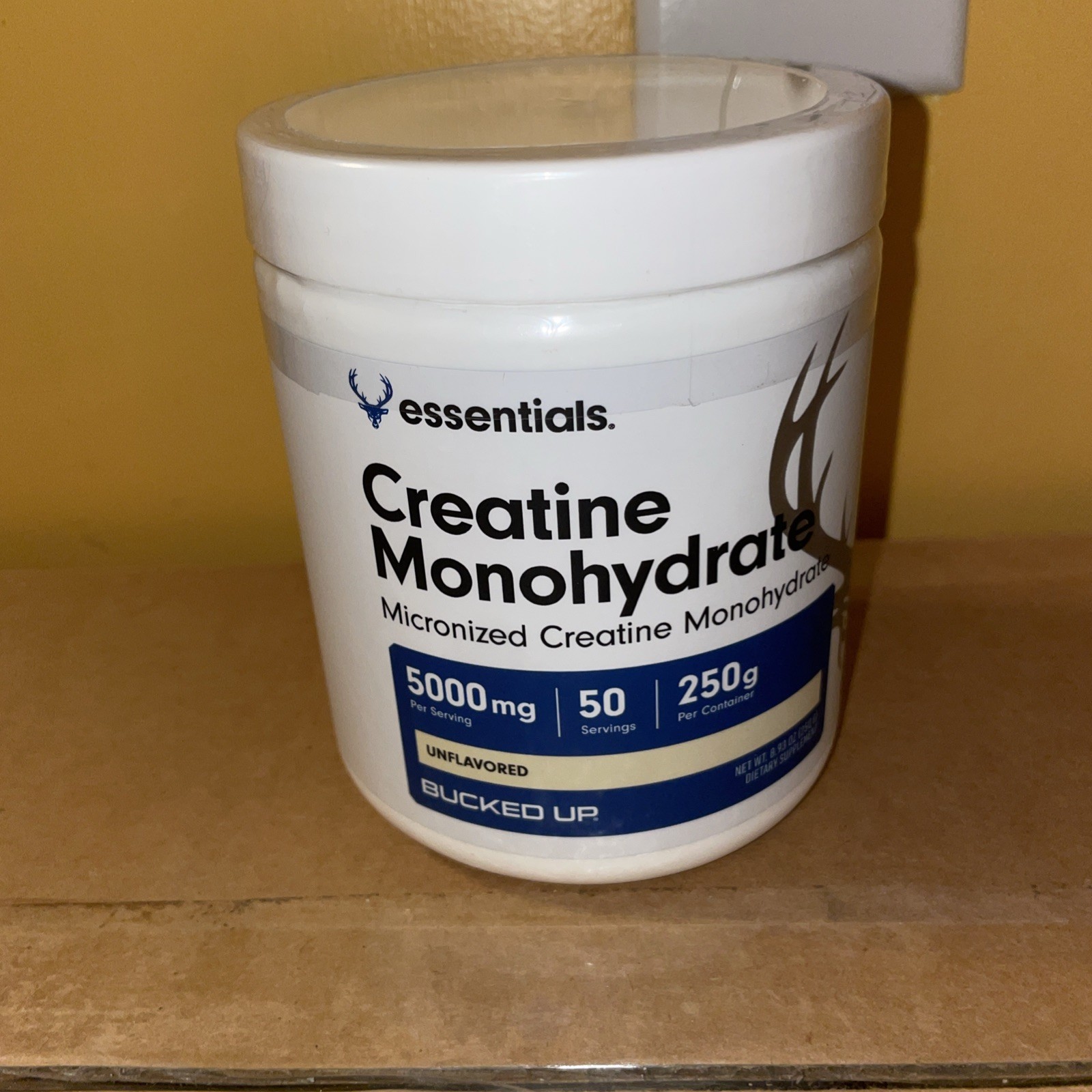 Bucked Up Creatine Monohydrate Micronized Powder Essential 04/26+- Size: 8.82 oz