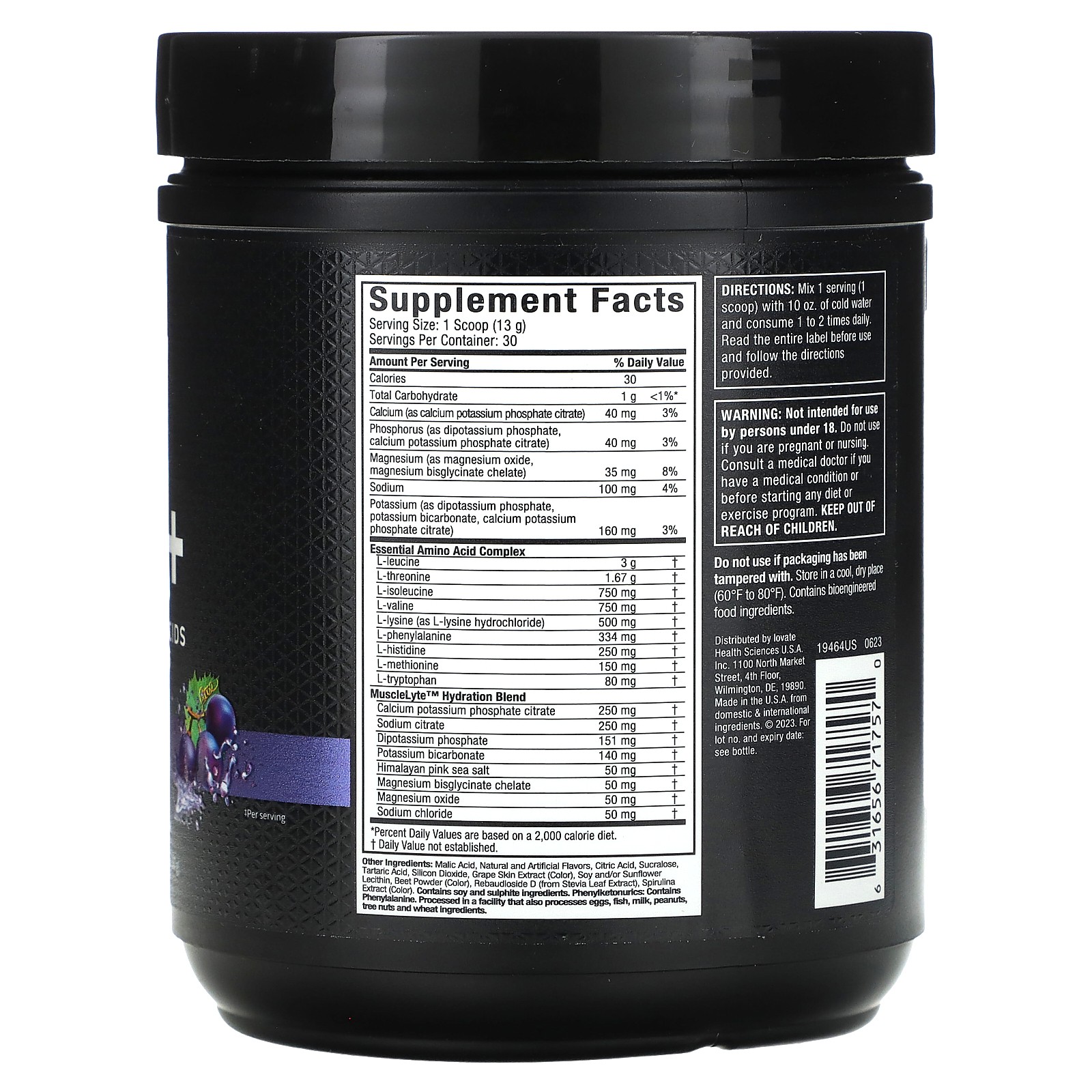 Platinum 100% EAA+, Grape, 13.65 oz (387 g)