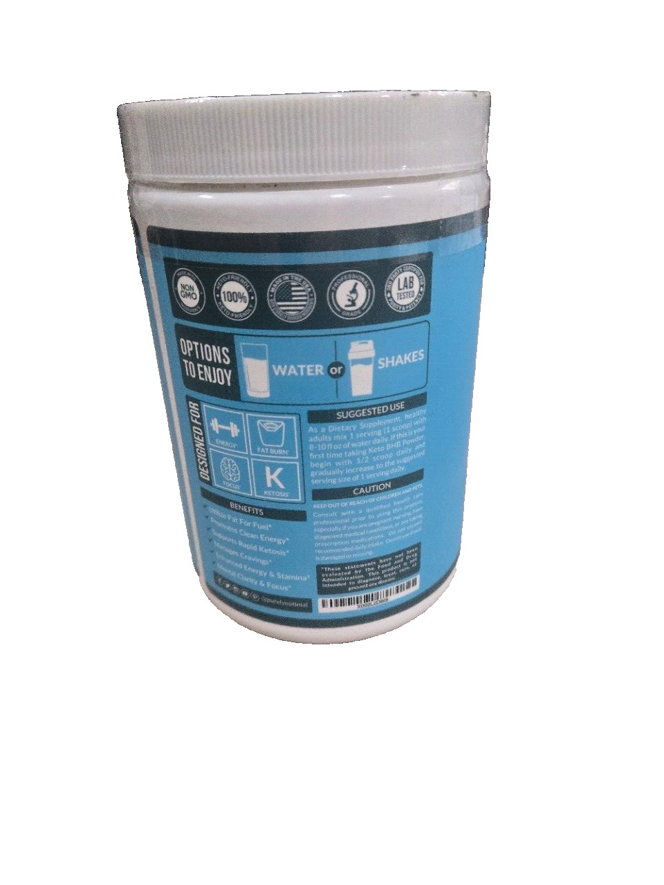 Purely Optimal KETO BHB powder 3.8 oz