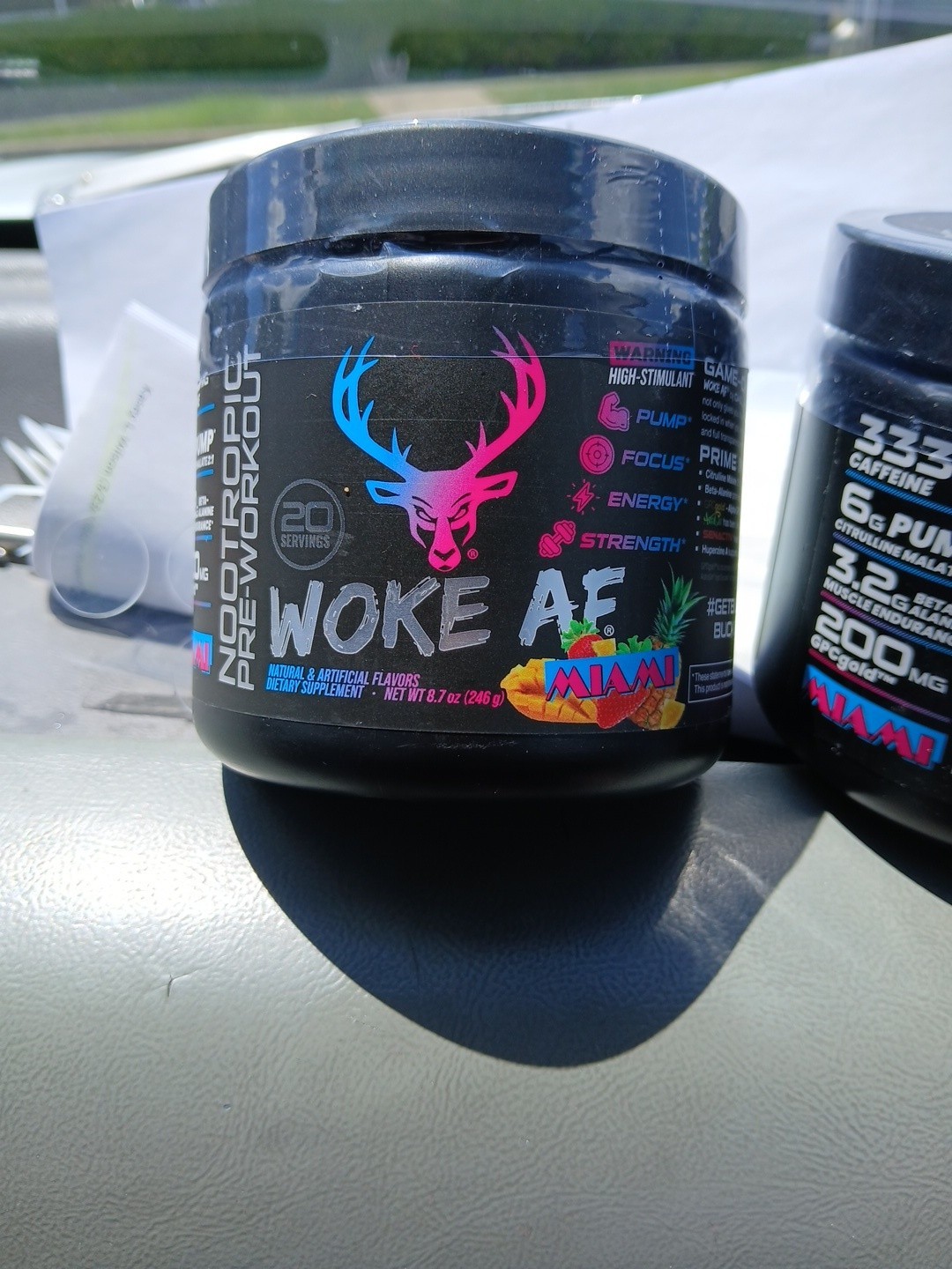 Bucked Up Woke AF Miami Pre-Workout Powder *NEW* Exp 5/2028