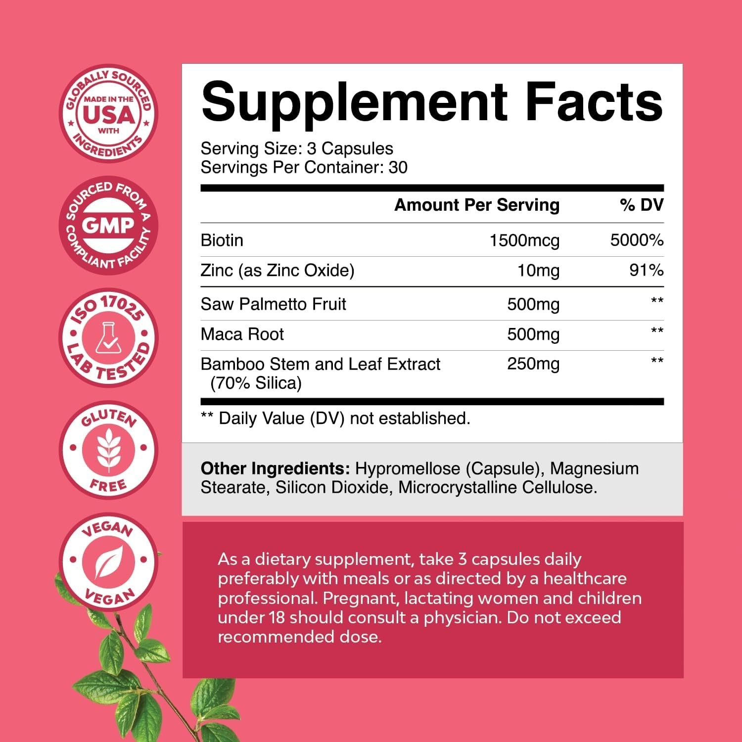 Extra Strength Saw Palmetto for Women 500mg – DHT 90 Count (Pack of 1)