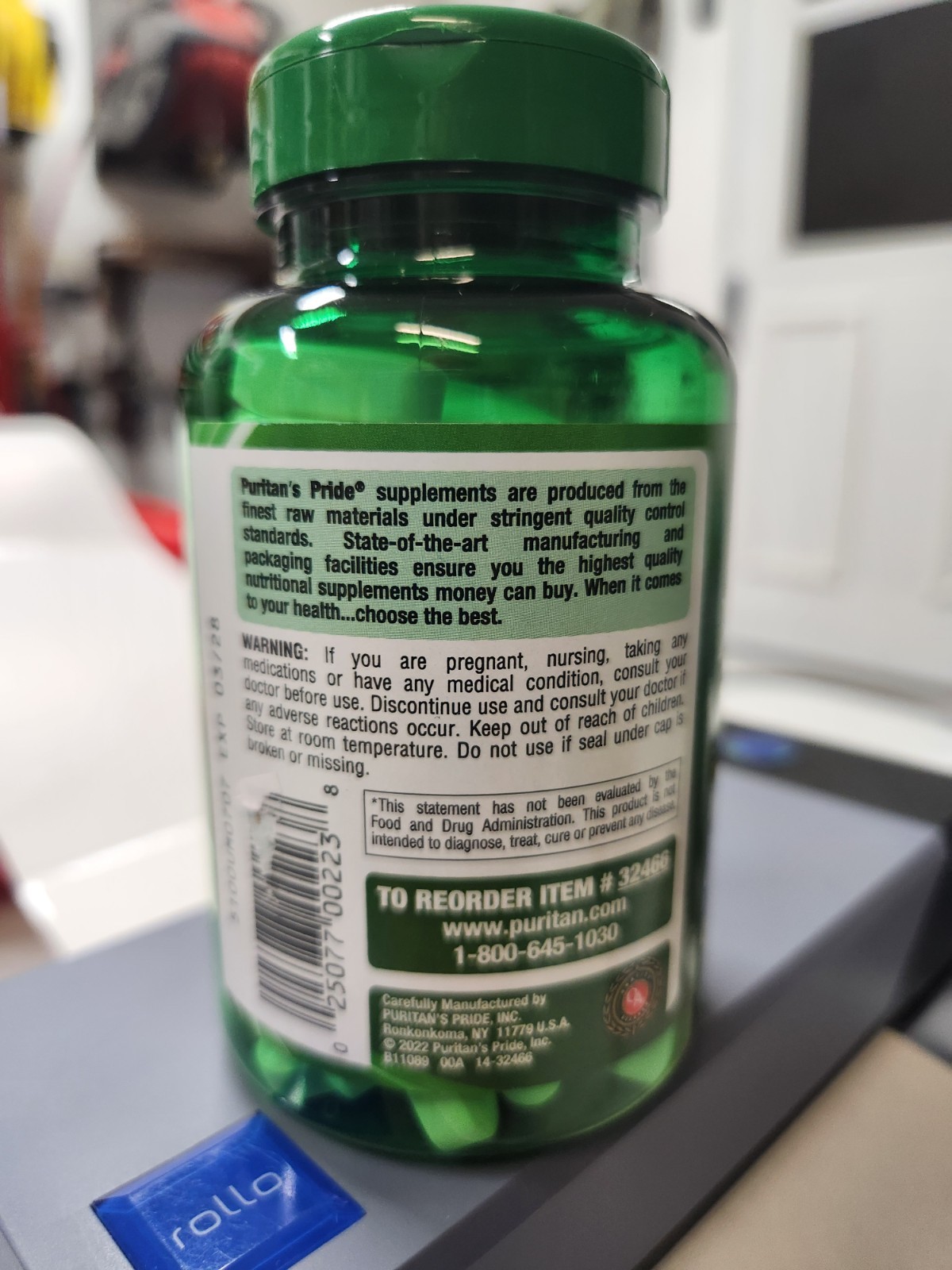Puritan’s Pride Magnesium Citrate 400mg serving (2 caplets) – 90 coated caplets