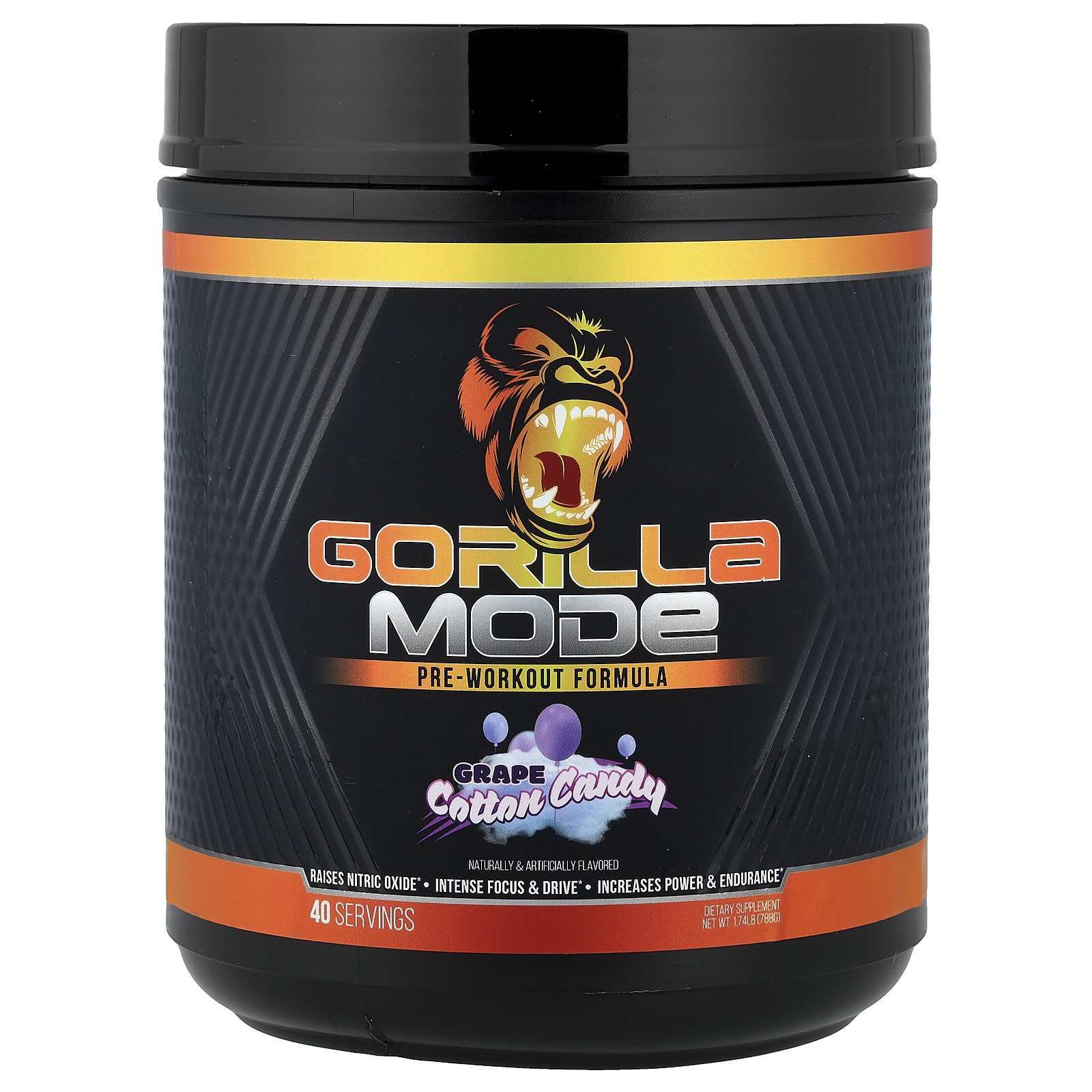 Mode, Pre-Workout Formula, Grape Cotton Candy, 1.74 lb (788 g)