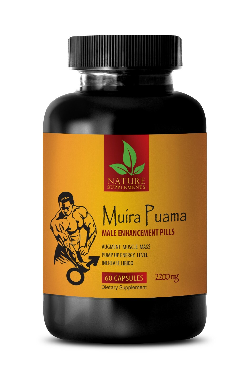 muira puama extract – MUIRA PUAMA 2200mg – testo support booster pills – 60 Caps