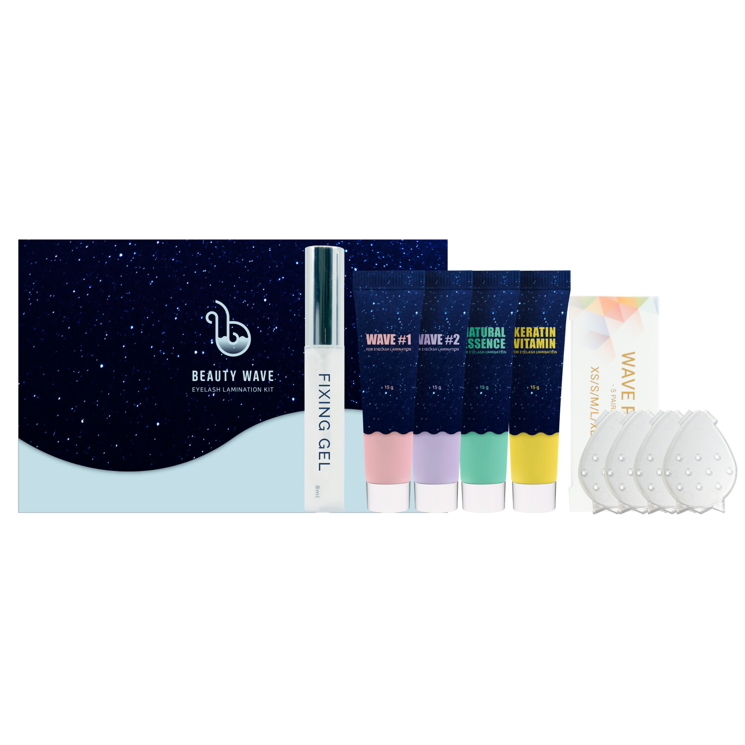 Beauty Wave Lash Lift Perming Eyelash Extension Kit with Keratin – Eyelash Curl